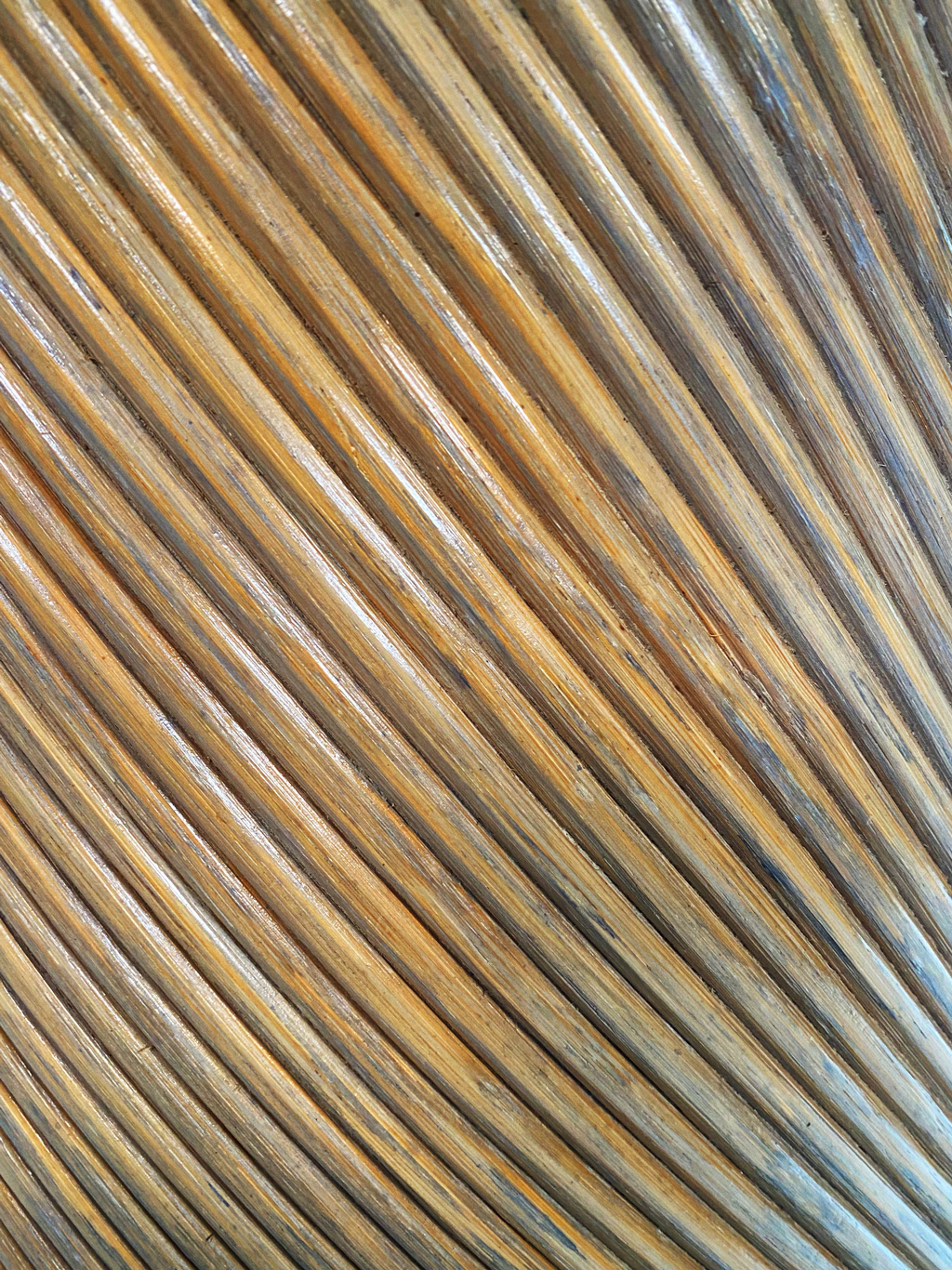 Pencil reed bamboo round dining table
