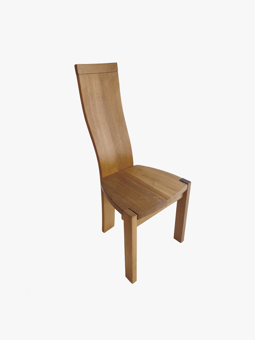 Set of 6 Solid Oak Dining Chairs in the Style of Van Den Berghe-Pauvers