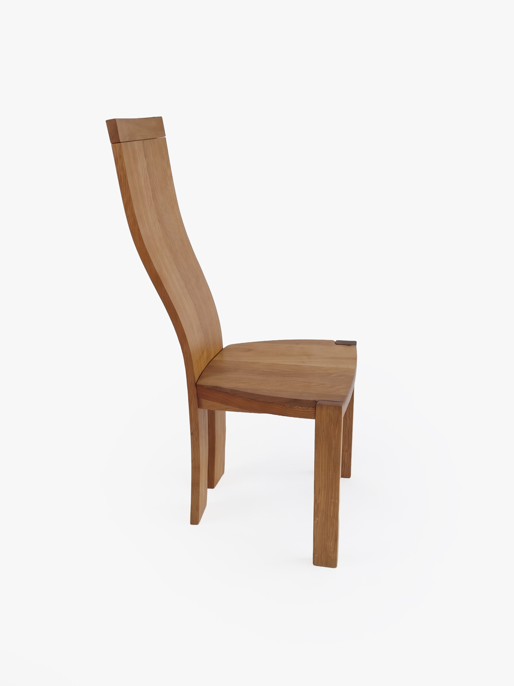 Set of 6 Solid Oak Dining Chairs in the Style of Van Den Berghe-Pauvers