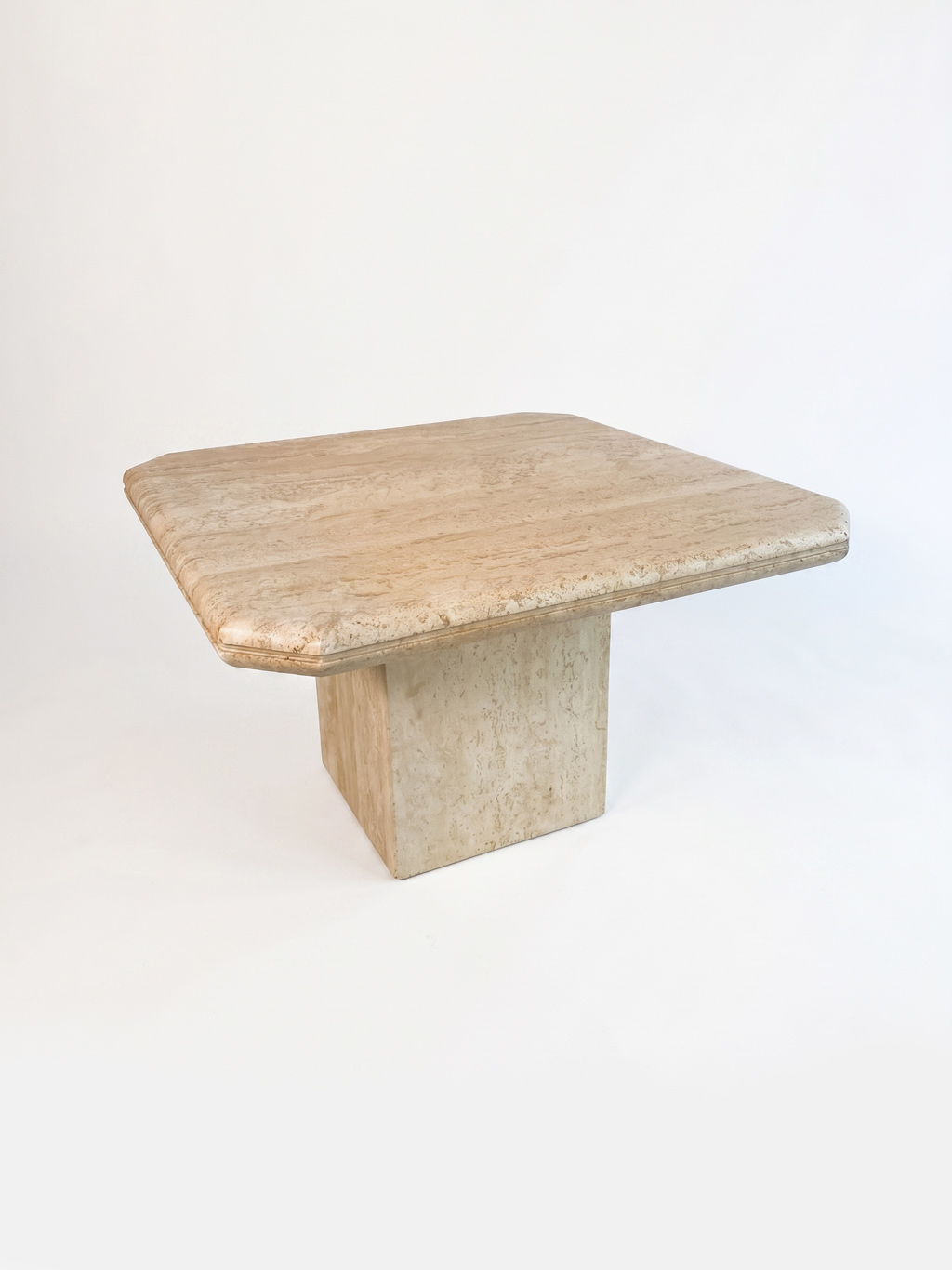 Travertine coffee table