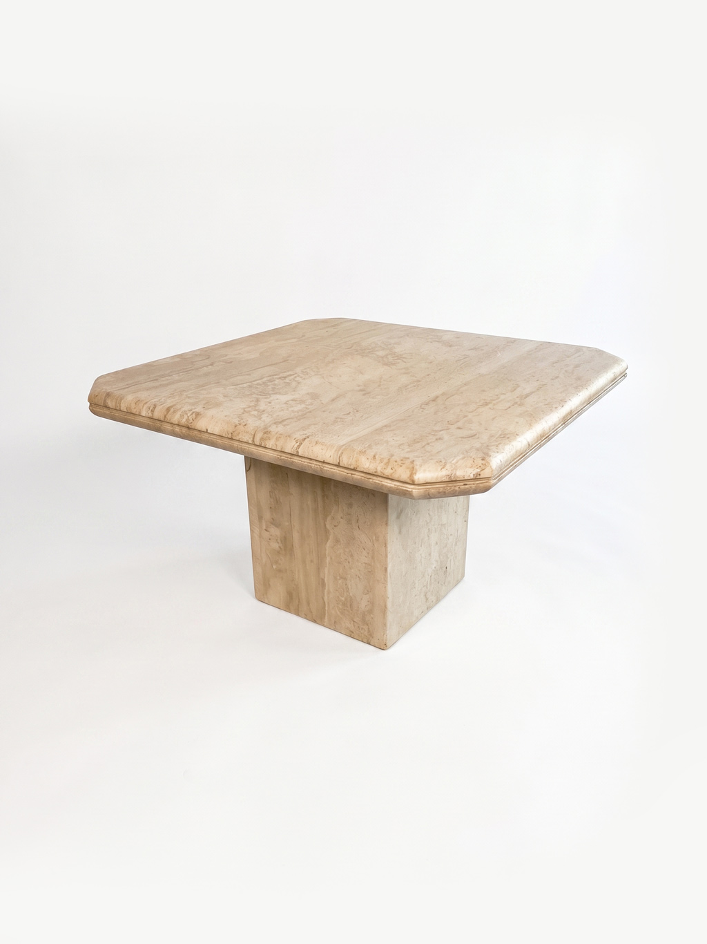 Travertine coffee table