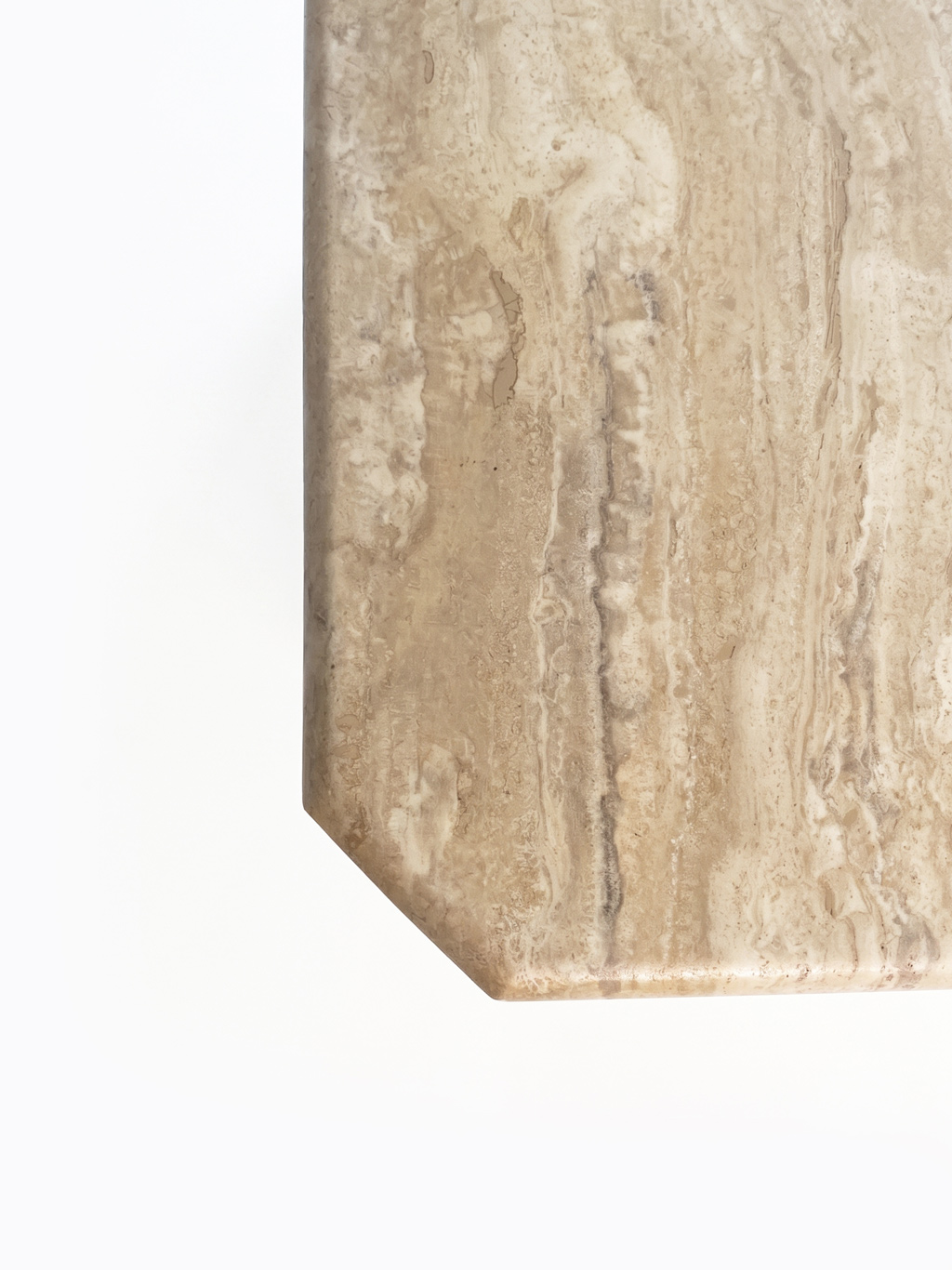 Travertine coffee table