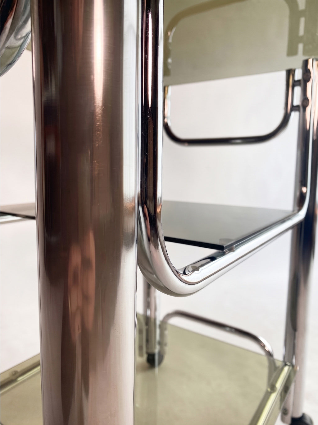 Vintage Chrome Bar Trolley