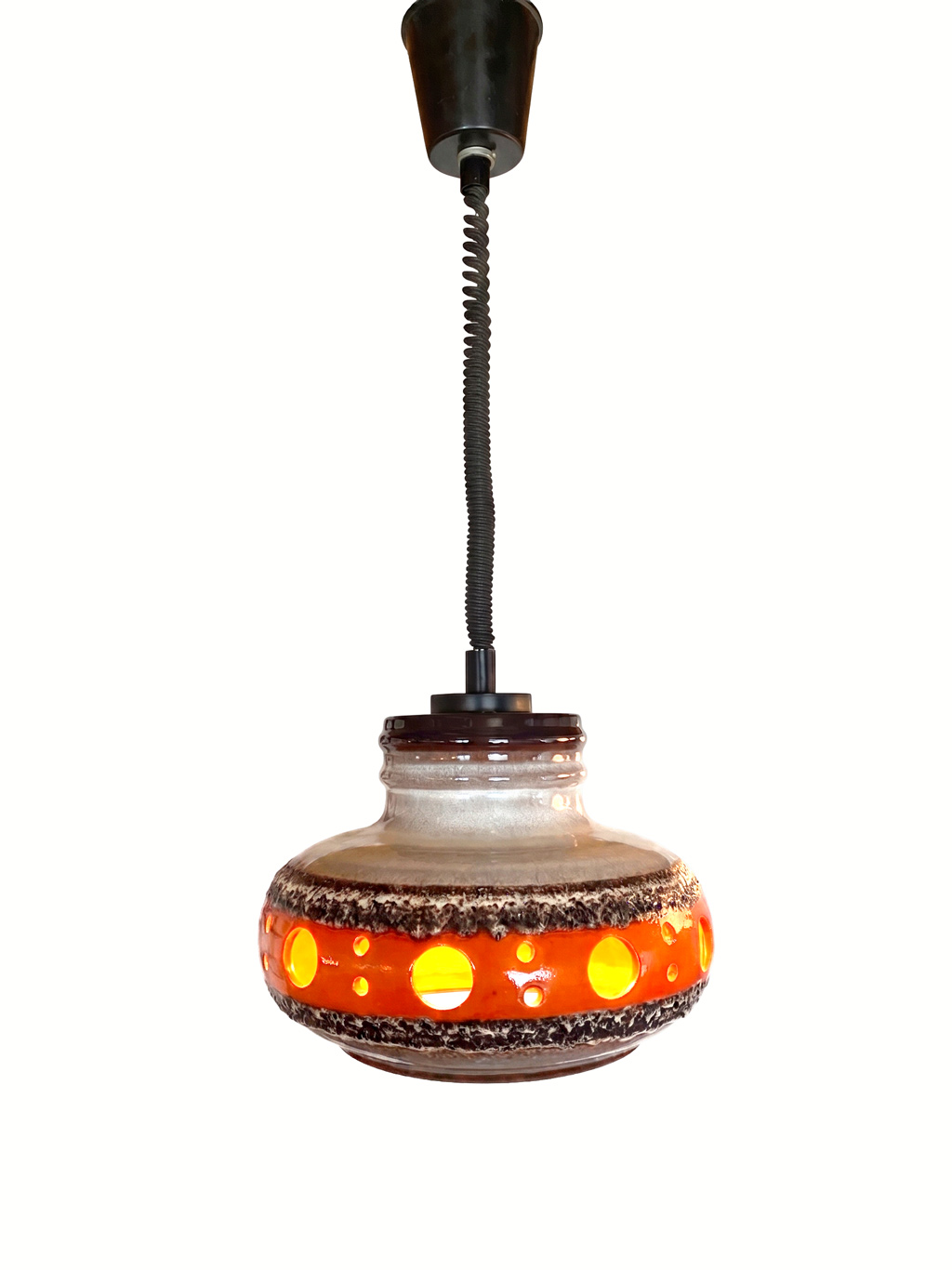 Vintage Fat Lava ceramic pendant Lamp