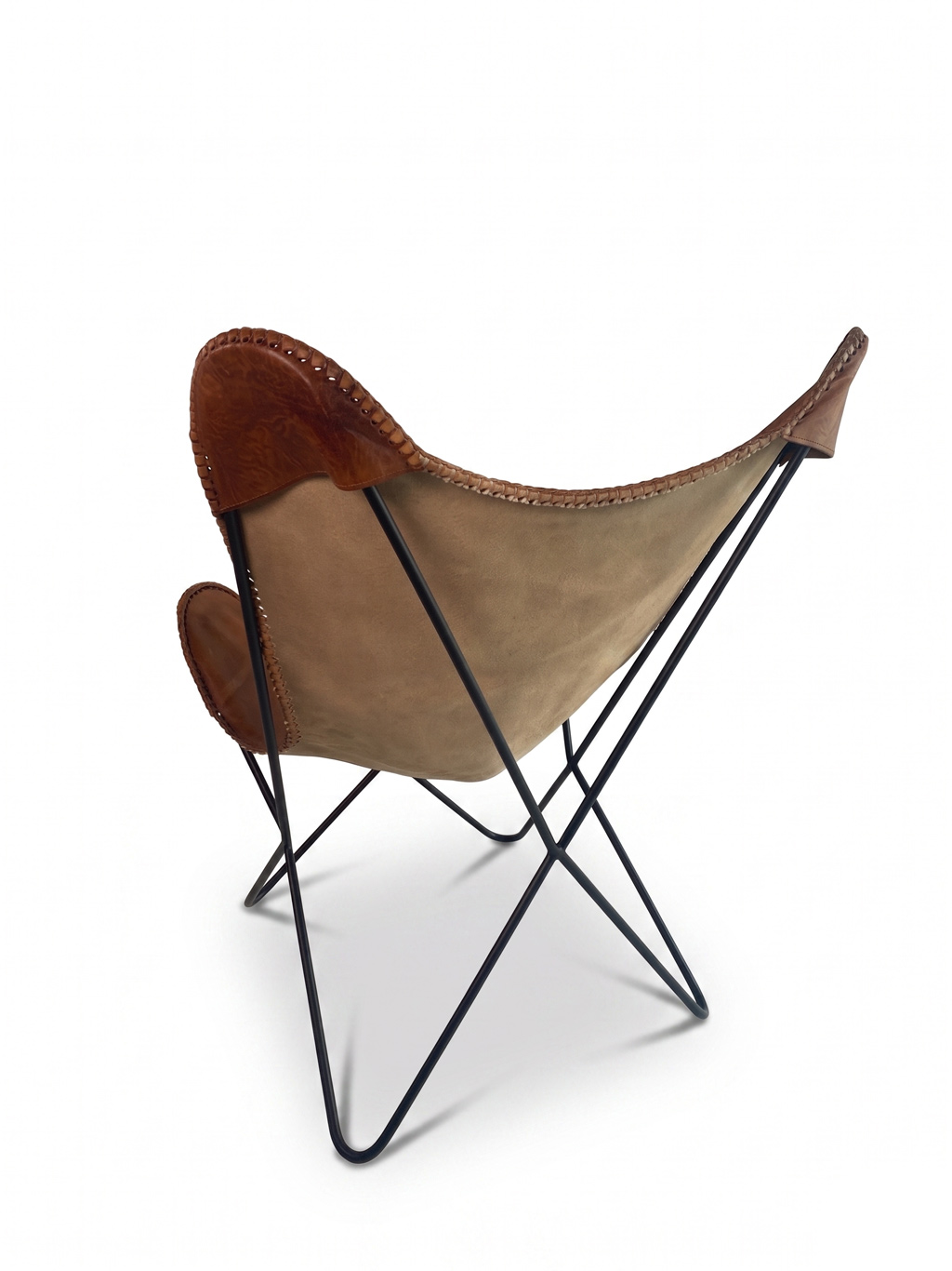 Vintage Leather Butterfly Chair