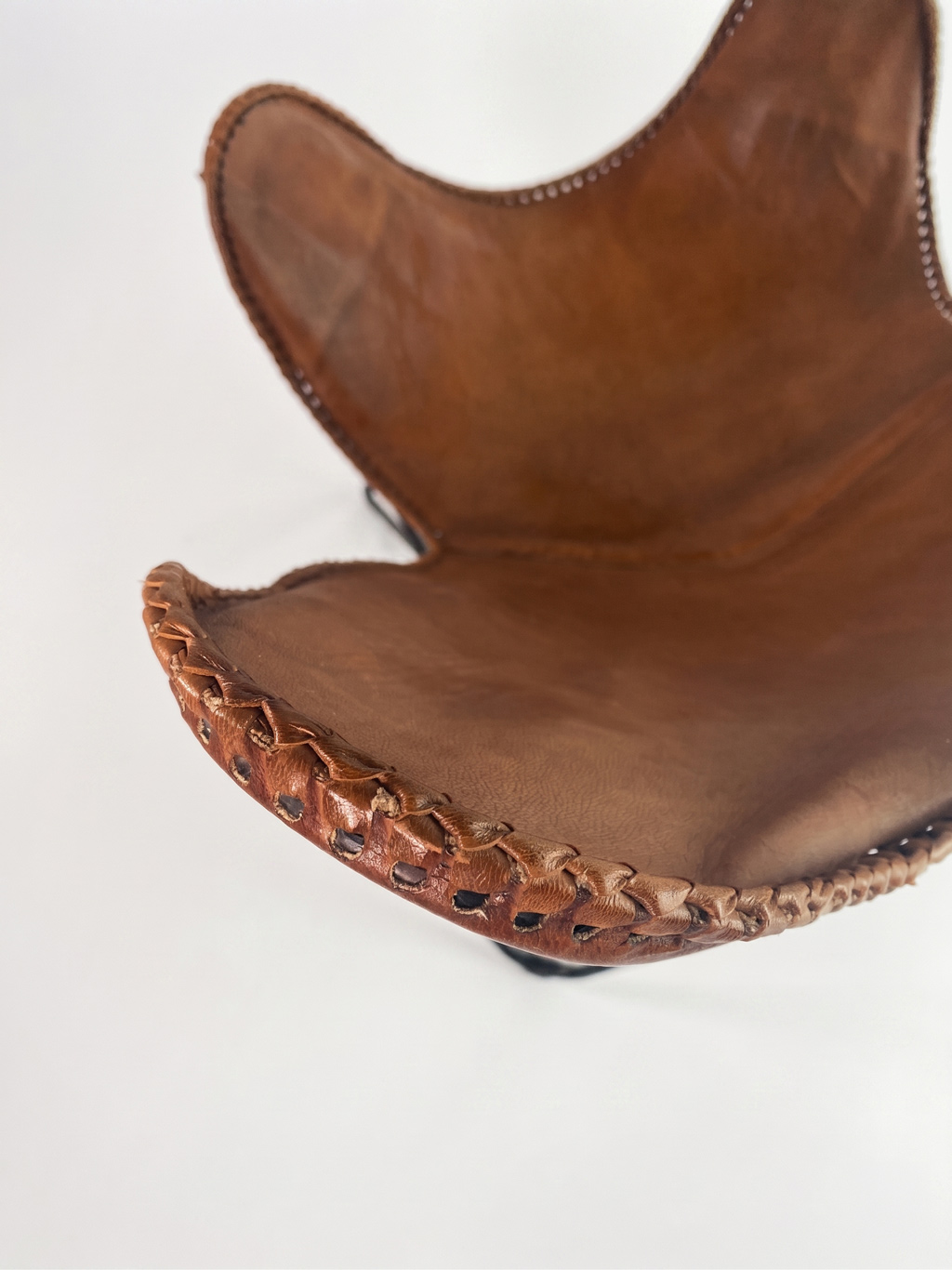 Vintage Leather Butterfly Chair
