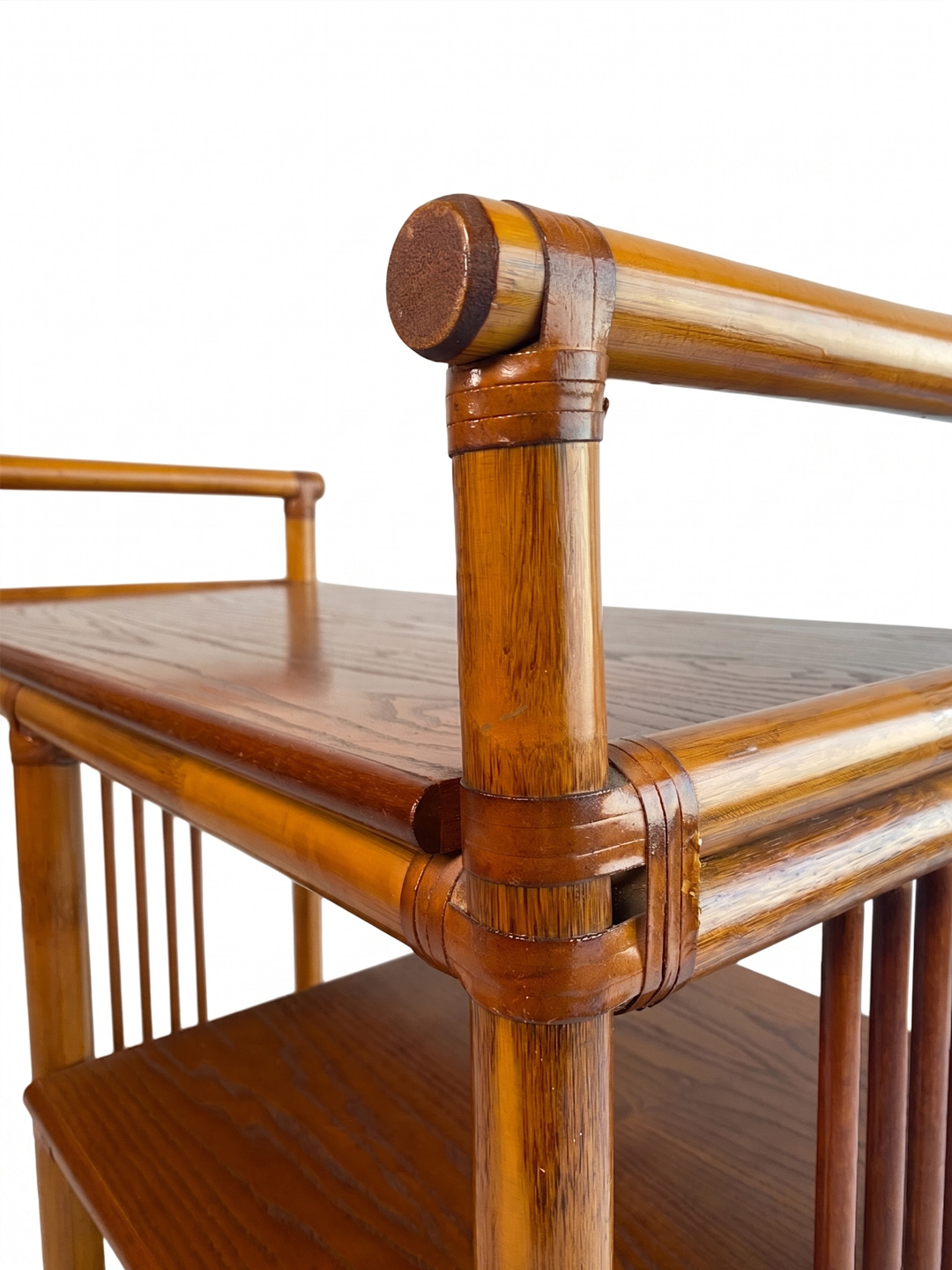 Vintage rattan bar cart & sideboard