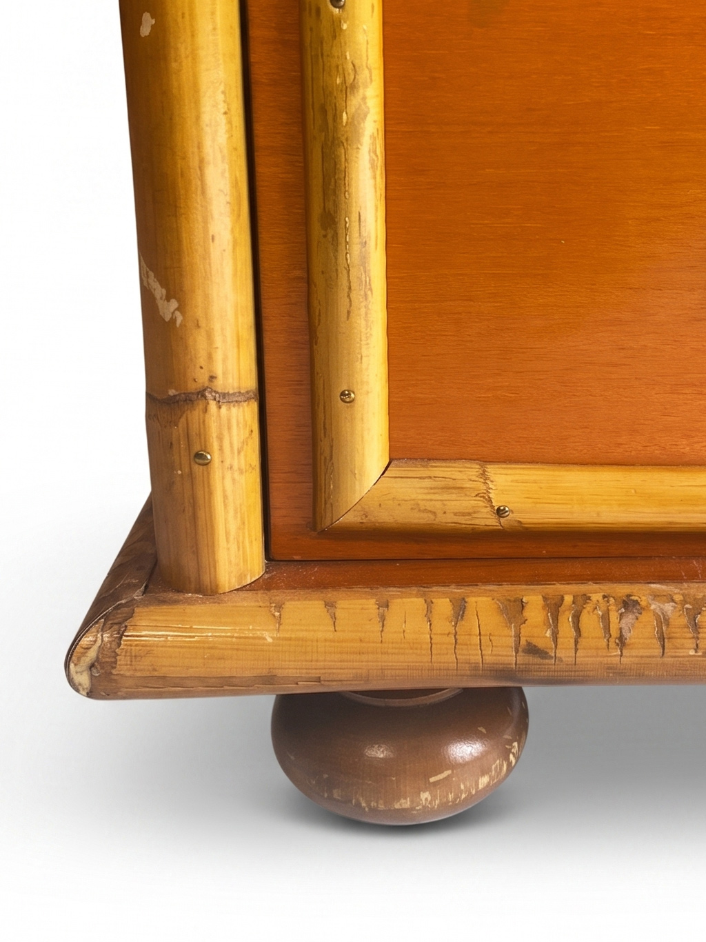 Vintage rattan chest of drawers