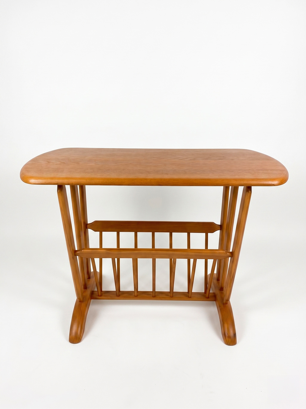 Vintage wooden magazine rack