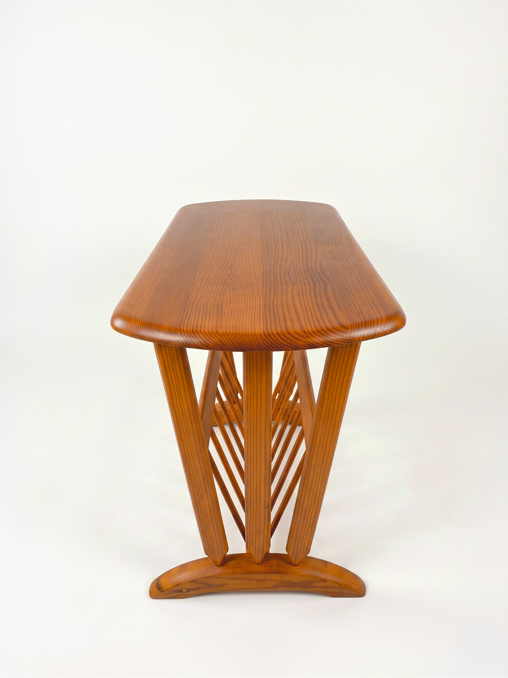 Vintage wooden magazine rack
