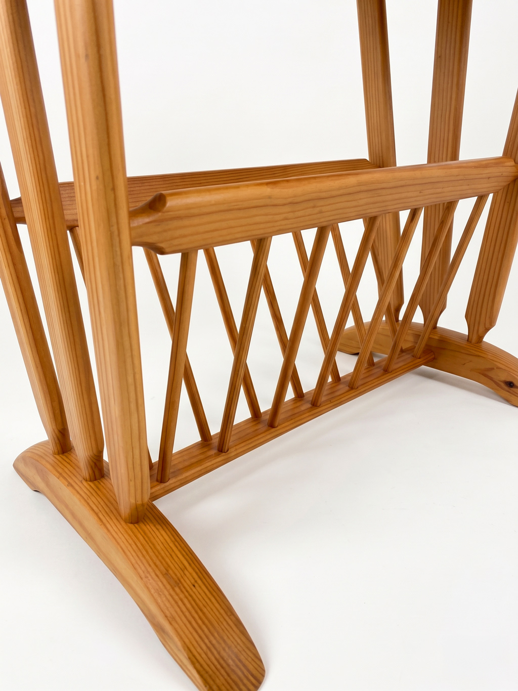 Vintage wooden magazine rack