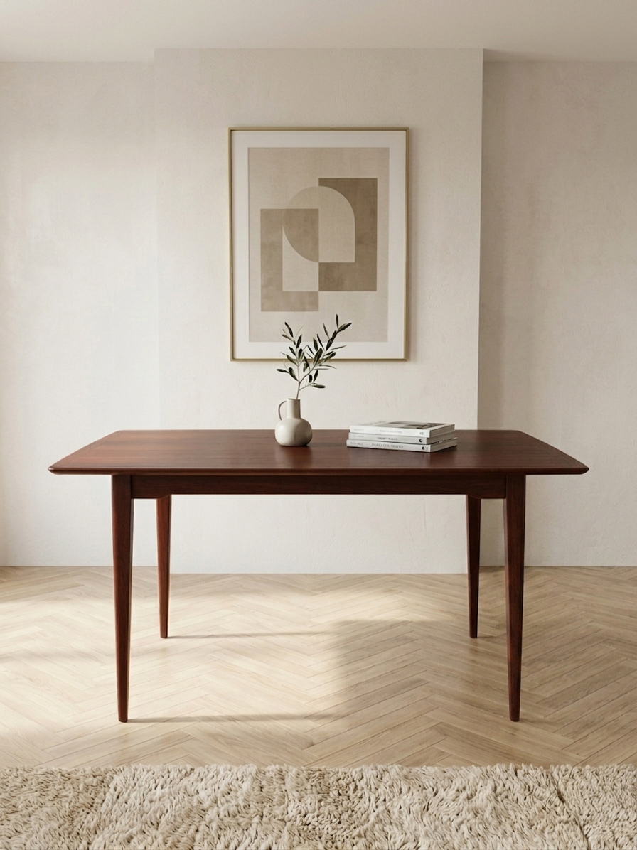 Vintage Scandinavian Mid-Century Modern extendable dining table